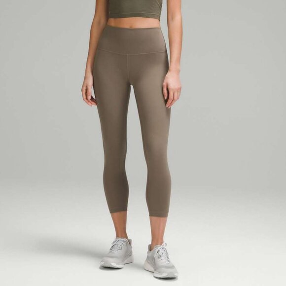 Lululemon Women's Wunder Train High-Rise Crop 23" - Grey - Picture 1 of 8